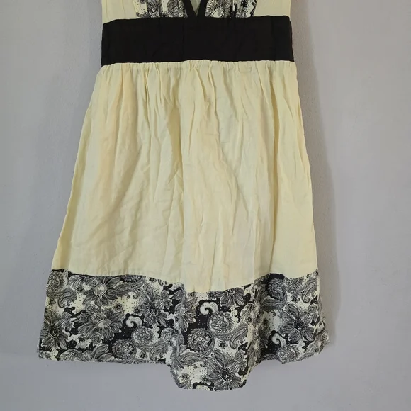 Forever 21 Vtg Womens Y2k Yellow‎ Dress Size Small Babydoll Cottagecore - Picture 6 of 7